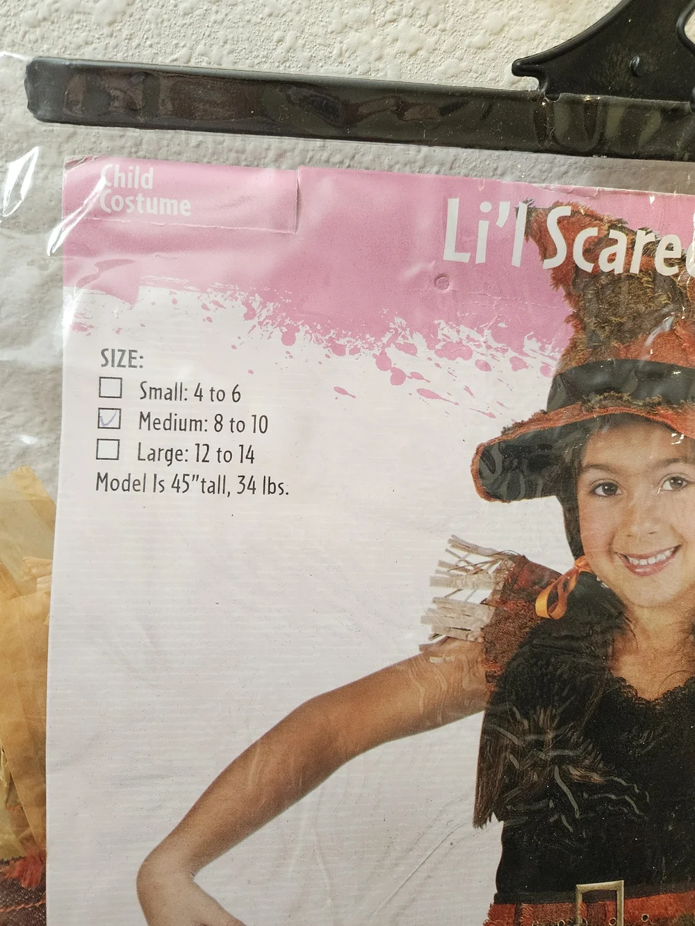 Lil' Scarecrow Kids' Orange & Brown Scarecrow Costume
